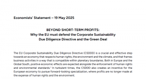 90 Europäische Ökonom:innen verteidigen EU-Lieferkettenrichtlinie 