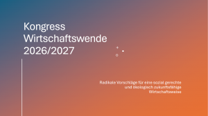 Wirtschaftswende-Konferenz 2027 – Einladung zum Mitgestalten